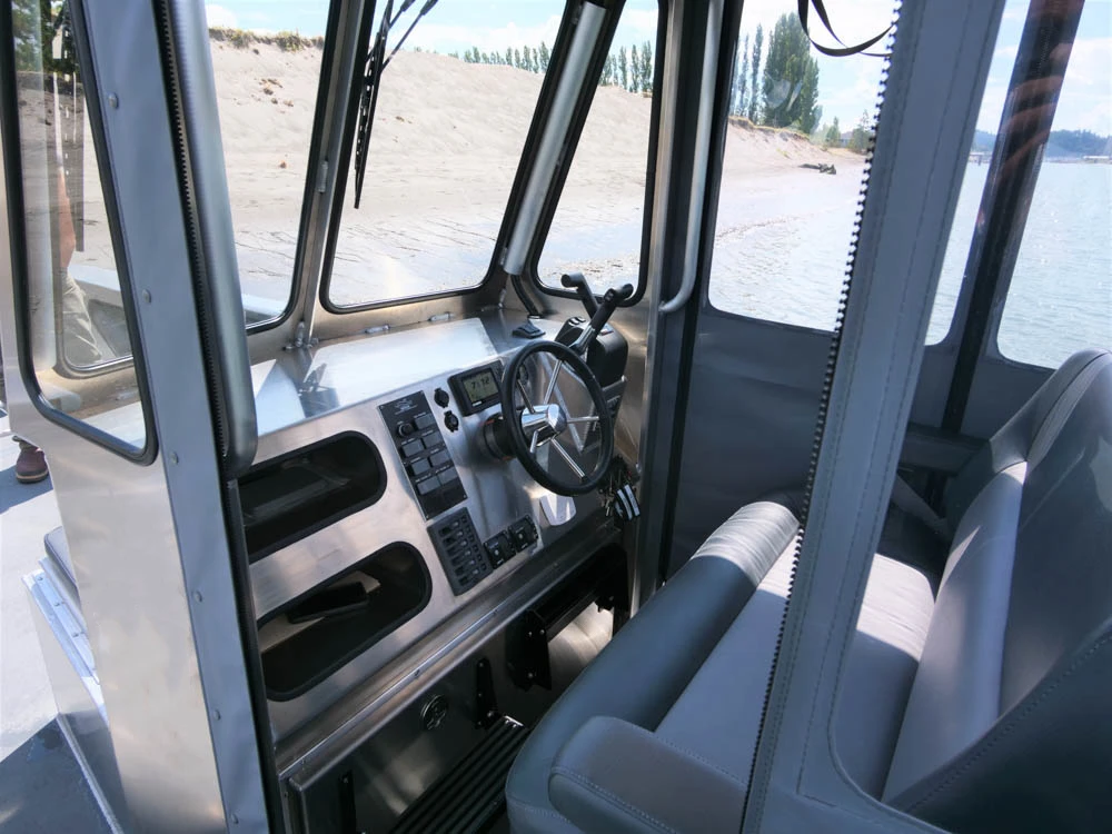 2025 Direct Factory Customized KINOCEAN Aluminum Landing Boat All Welded Landing Craft With Cabin For Sale