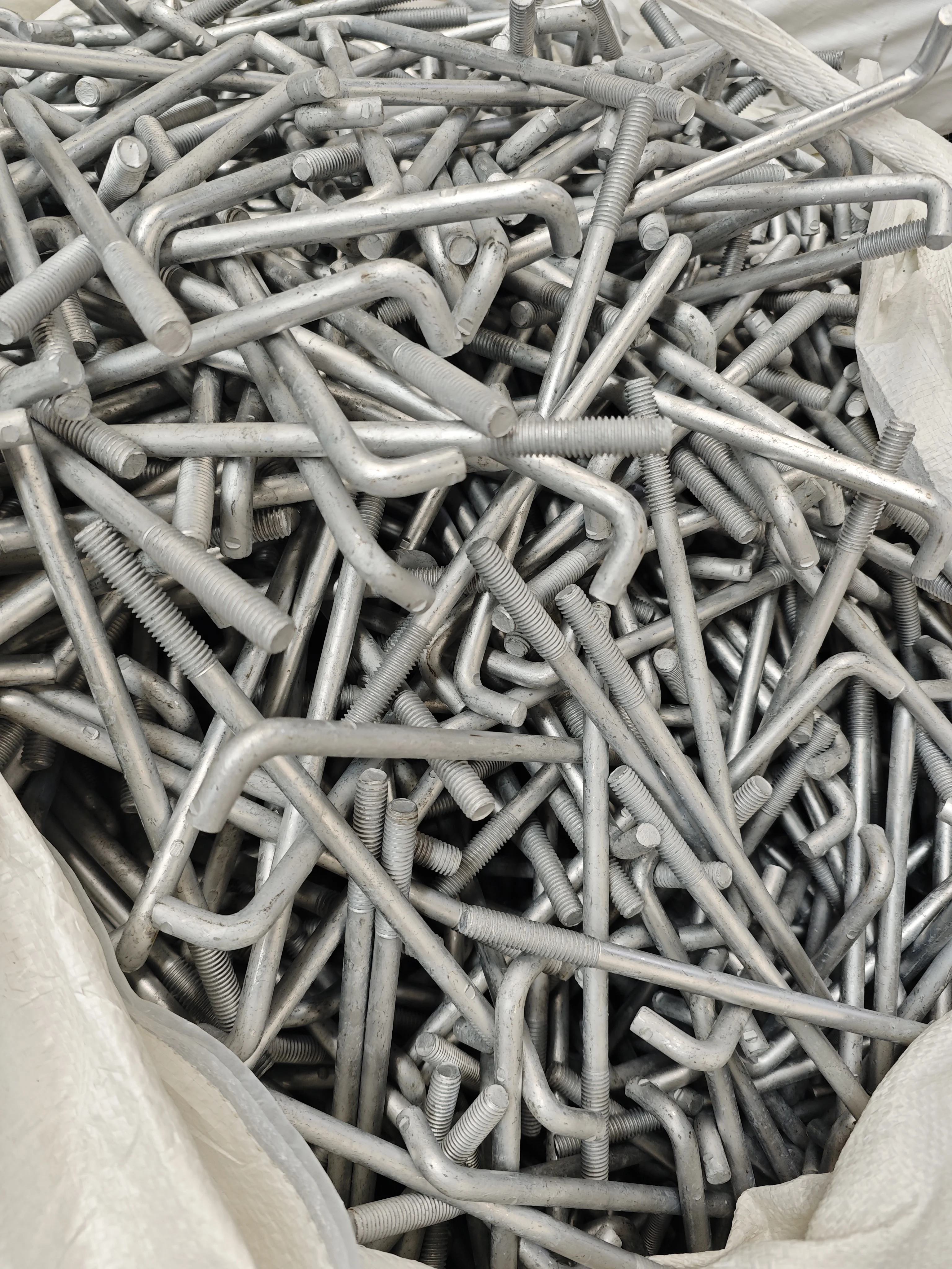 Anchors Grade 4.8 Bolt 8.8 Carbon Steel Anchor Hook Foundation Bolt And Nut L 7 J 9 Shape Plain Finish  Zinc HDG Supplier J Bolt