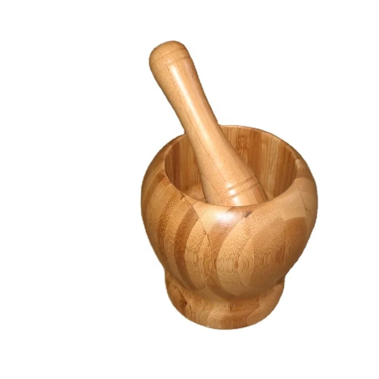 Заводская Настройка деревянного темного ступа и пестика