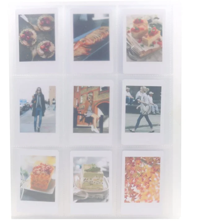  Lerp & 288 карманов 3 дюйма Упаковка из 9 Instax Мини Прозрачный фотоальбом для Fujifilm визитных карточек держателя
