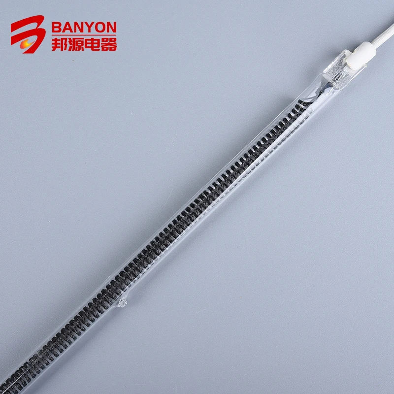 Customized High Quality Carbon Fiber Clearing Quartz Infrared Heating Tube for Electric Heaters Ovens Drying Equipment Therapy