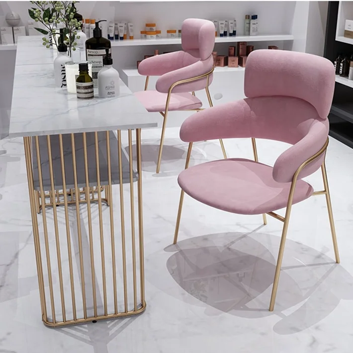 Wood Painting Black Manicure Table And Chairs For Nail Bar Furniture