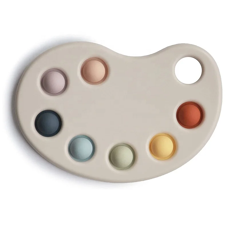 Новинка 2023 г. силиконовая Палитра для рисования игрушечные силиконовые пресс-игрушки на заказ