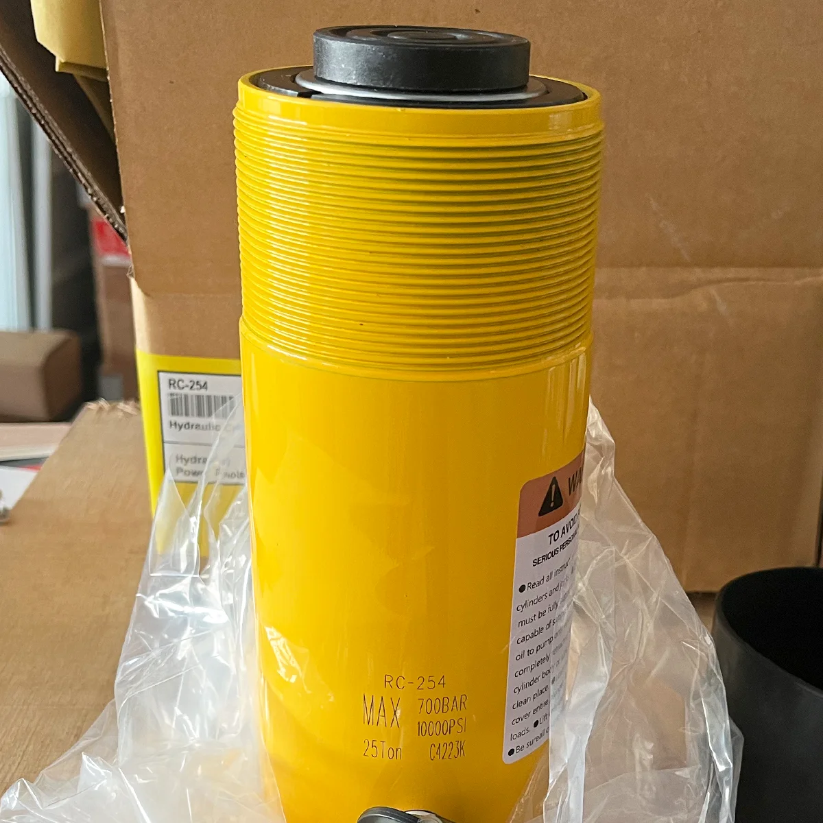 RC-254, 25 Tons 102mm Stroke Single-acting Long Stroke Hydraulic Cylinder Lift Jack With CE Certification