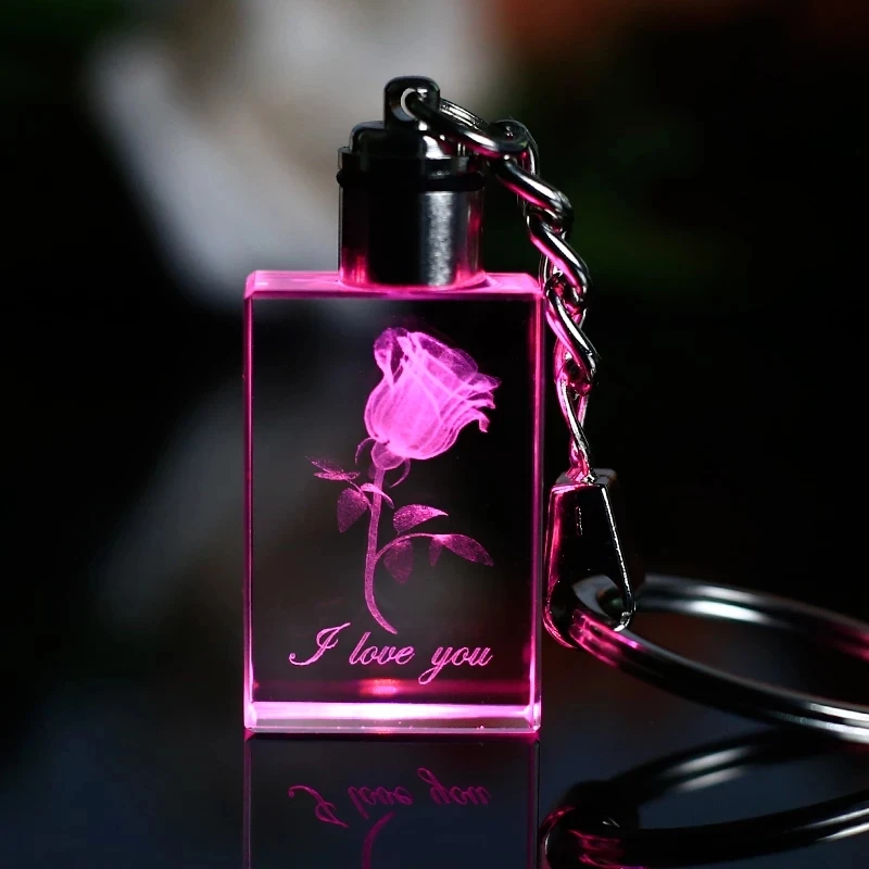 Индивидуальный гравировка оптом пустой хрустальный брелок пользовательские светодиодное освещение для фотосъемки K9 с украшением в виде кристаллов брелок для лазерной гравировки