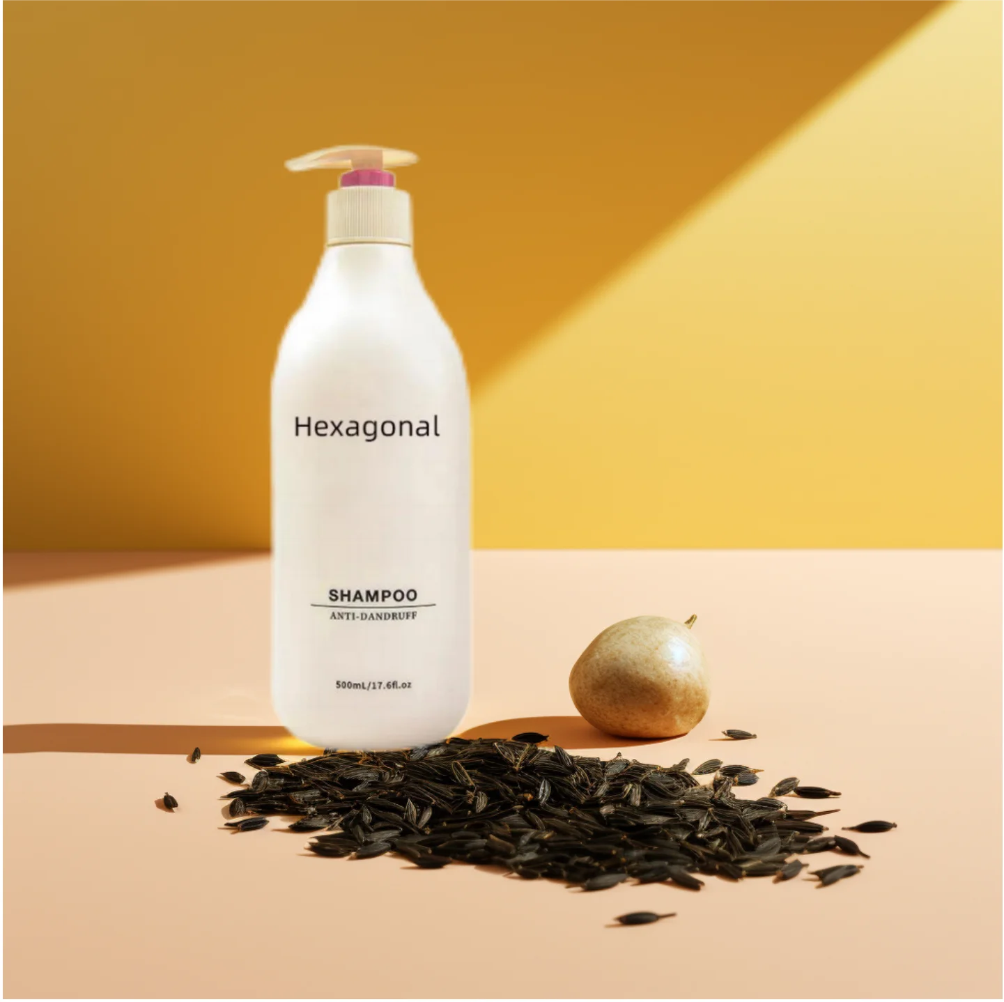 Dandruff Treatment  Organic Natural Hexagonal  Shampoo OEM/ODM