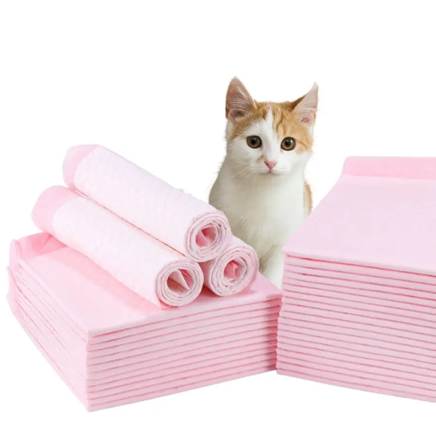 2023 New Extra Large Pink Puppy Pads Super Absorbent Disposable Dog Pee Pads for Dogs Training Pet Training Rabbit Pet