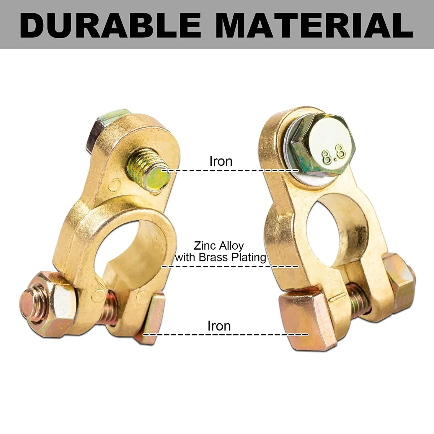 Customized Battery Terminal Connectors Top Post Car Battery Cable Terminal Clamp For Car