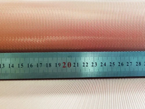 Small Hole Copper Mesh EMF Shielding Ultra Fine Copper Foil Mesh Copper Wire Mesh Fabric
