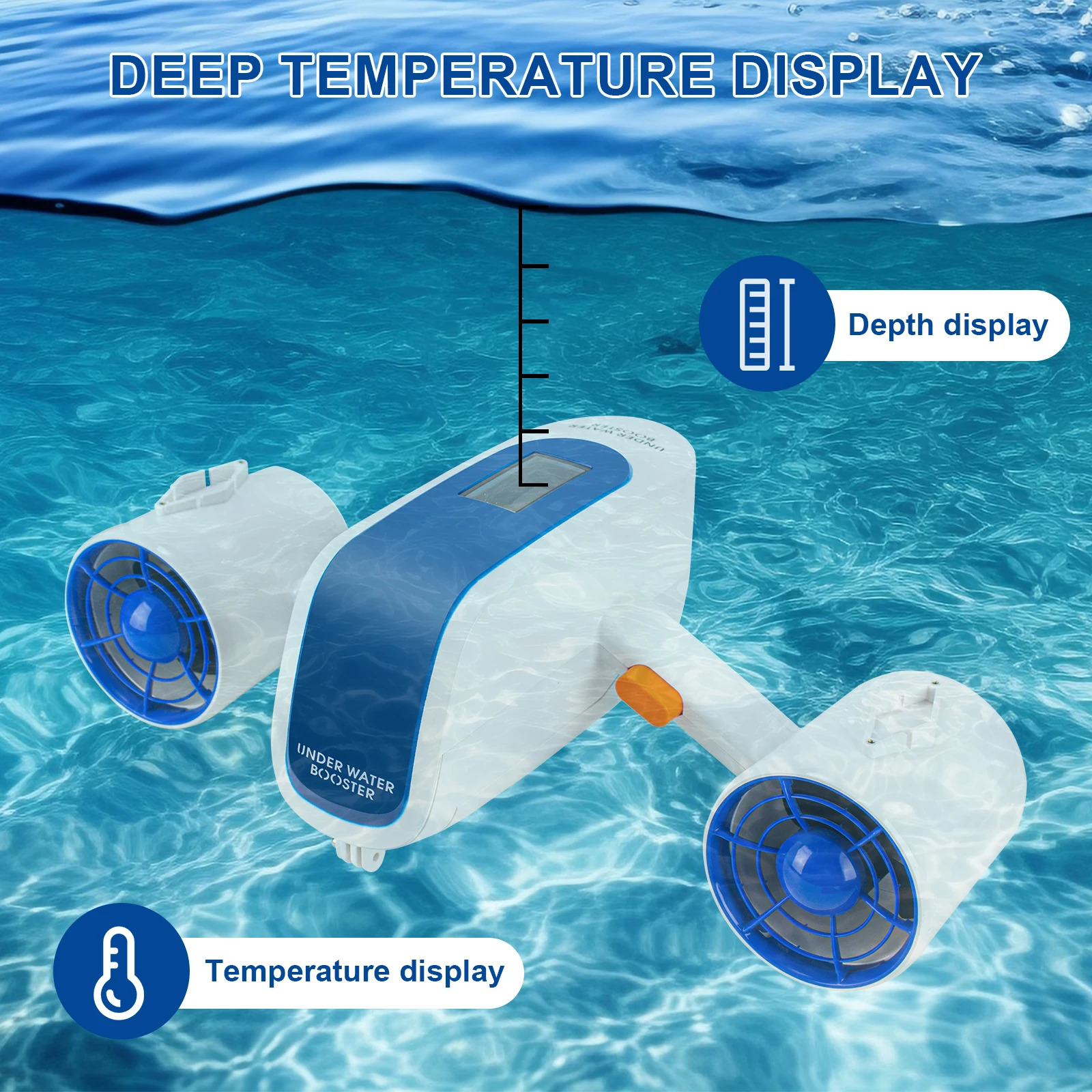 22.2v Fast Thruster Electric 200W/480w Underwater Scooter, Sea Scooter with 2 Speed Adjustment