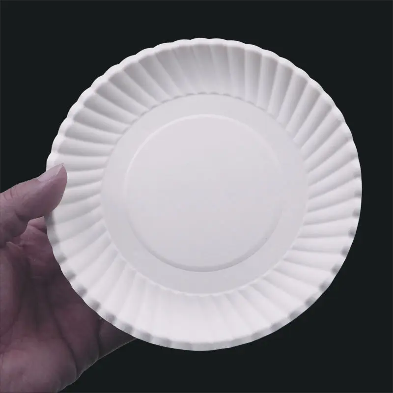 Factory Price Disposable  Eco-friendly  Biodegradable Unbleached Bagasse  Paper Plate For Birthday Party