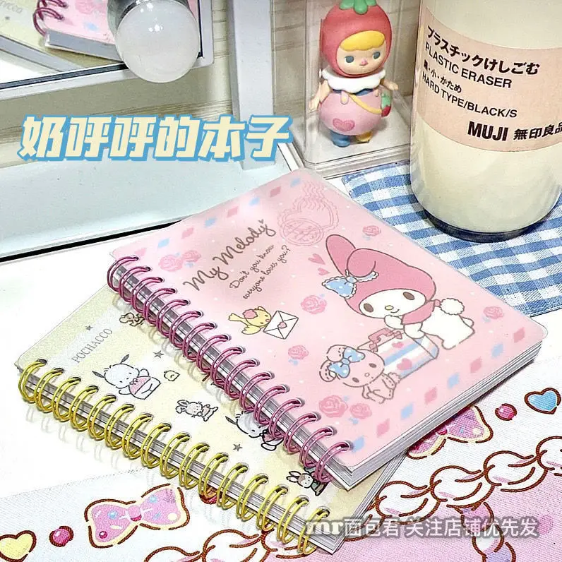 Sanrio мультфильм серия блокнот Kuromi моя мелодия почтовая девушка супер милые канцелярские цветные переноски мини блокнот