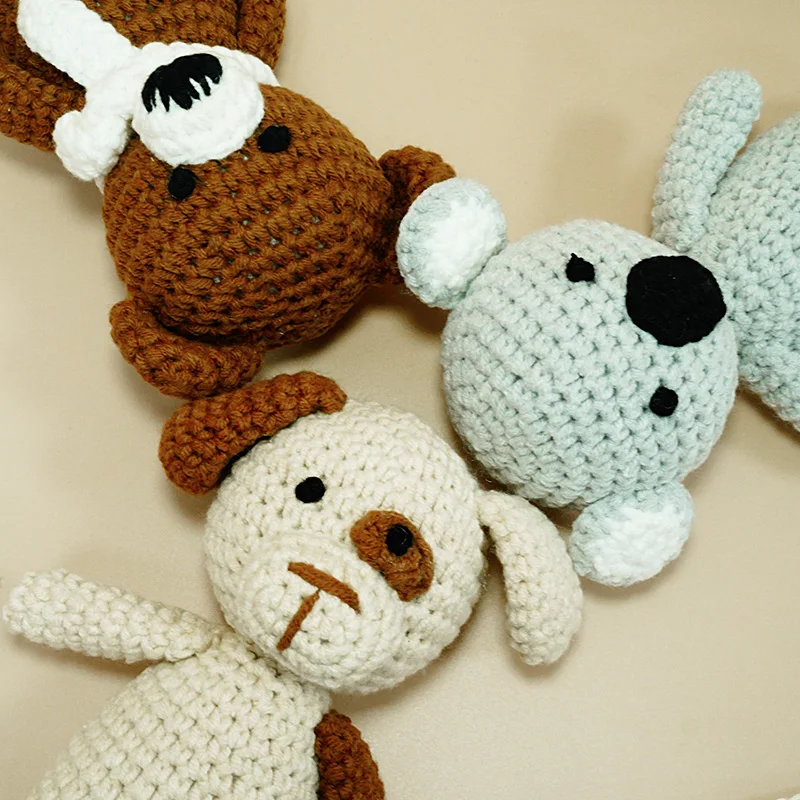 Crochet Cute Animal Plushies: Three-Dimensional, Handmade, And Suitable for Baby Animals Puppy Dog Bear Koala