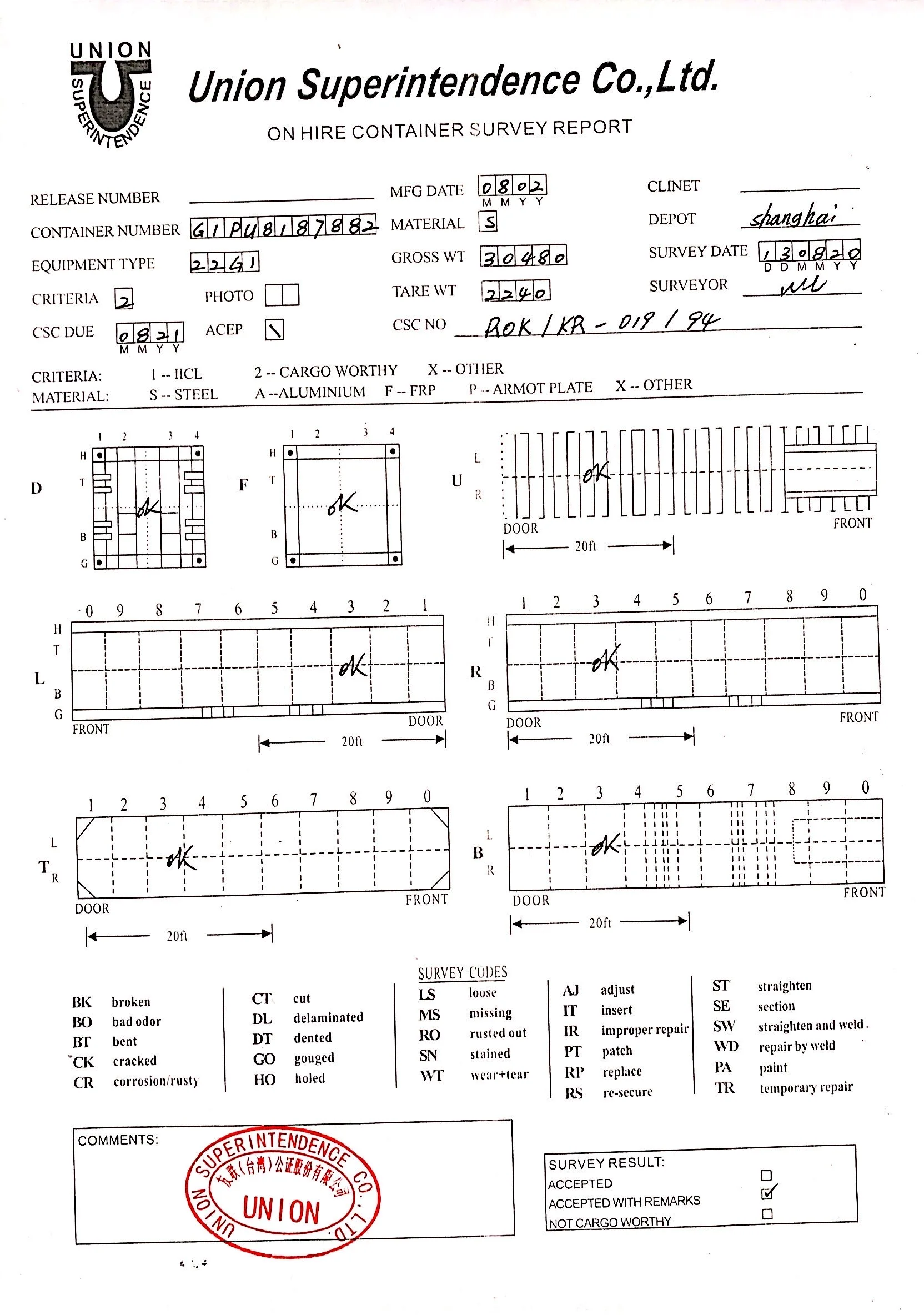 20 футов в длину и сертифицированные переносные контейнеры для хранения SCC