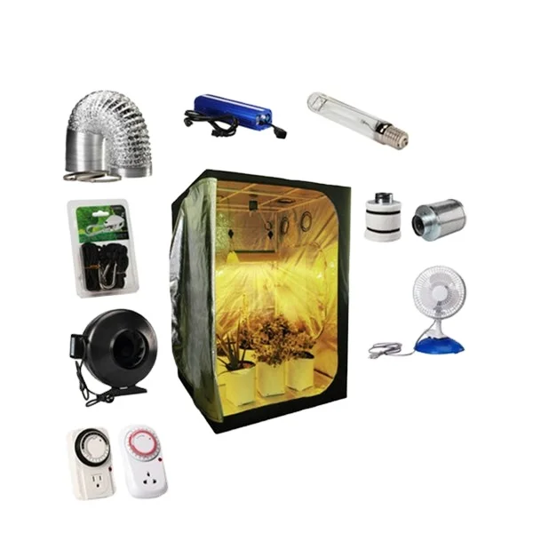 2024 Most Popular Complete Grow Tent Kits Plant Grow Tents Garden Greenhouse Kits 120*120*200cm Hydroponic Plant Grow Tent Box