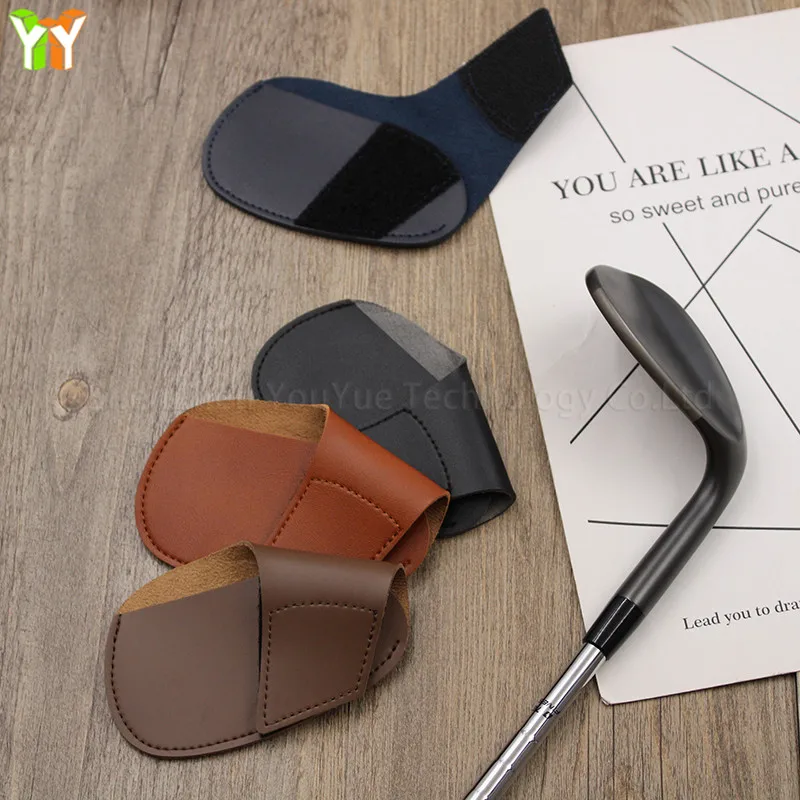 Оптовая продажа, качественный чехол из искусственной кожи с железной головкой для любителей гольф-клубов