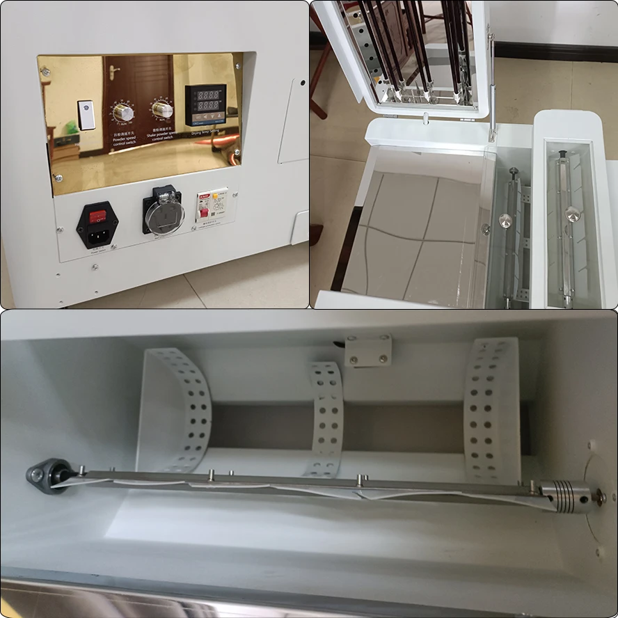 a3 size 30cm small compact dtf powder shaking a curing powder dryer machine