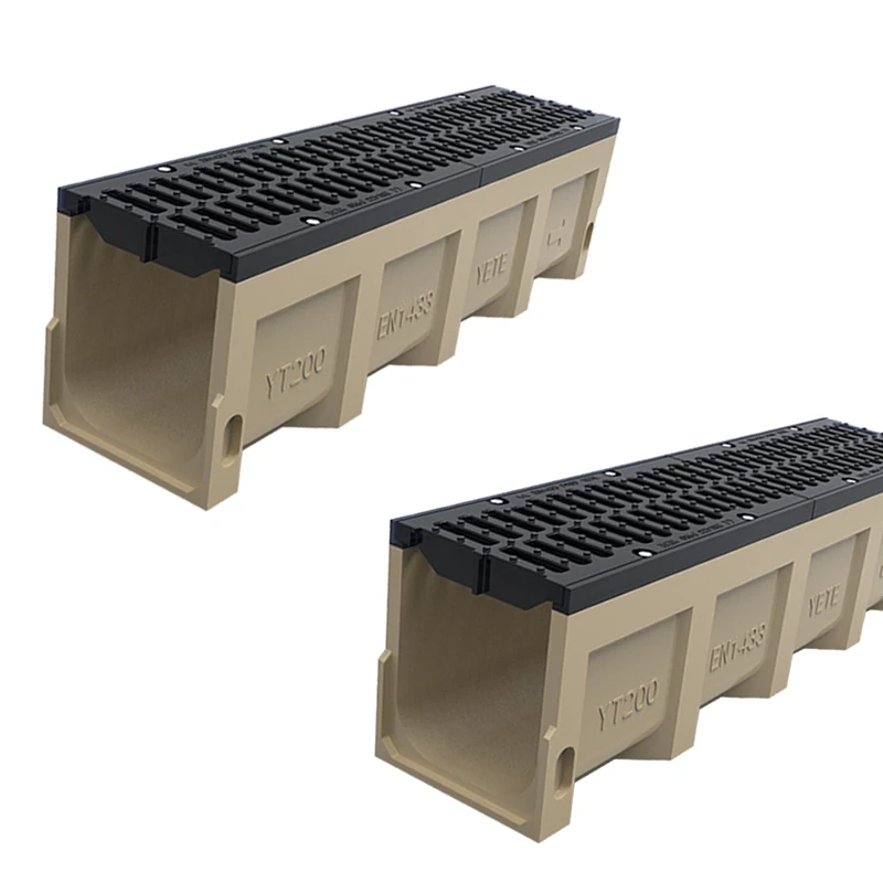 Изготовленный На Заказ E600 CO 150*150 мм сверхмощный полимерный дренажный канал с пластичным чугунным траншею gatingfor система водоотвода гулловой воды