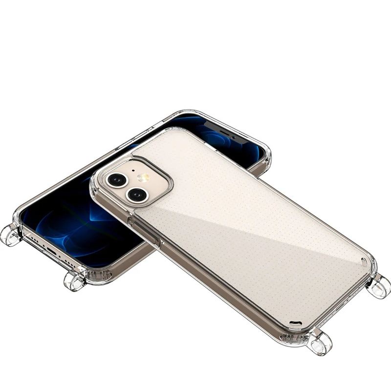 Silicone Bumper Case for Mobile Phone with Strap Phone Case to Clip on Strap Mobile Phone Bag Case with Neck Strap