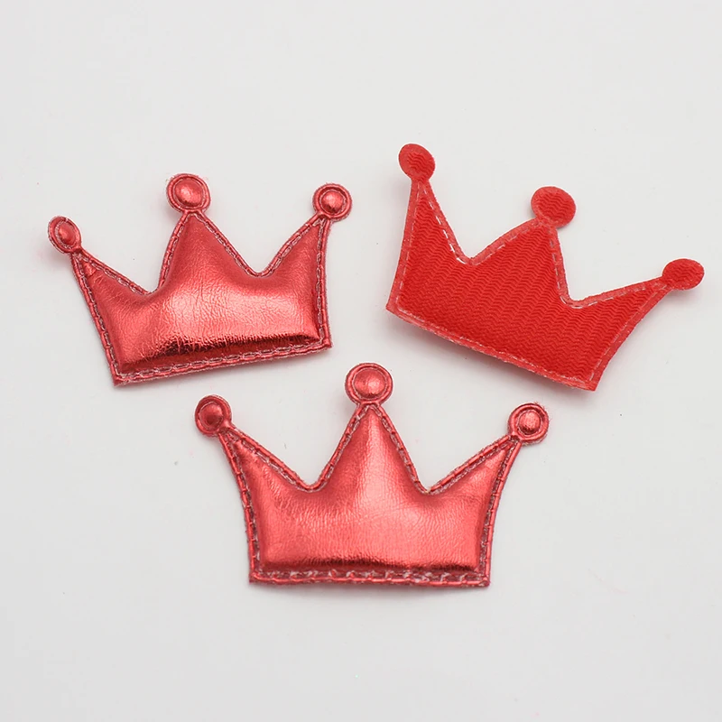 7 шт./10 шт. 45x30 мм материалы ручной работы Корона из искусственной кожи аксессуары для волос головной убор аксессуары L0602