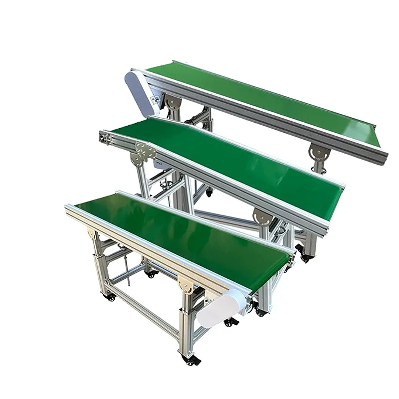 High Quality Heat Resistant Food PVC Conveyor Belt Machine Industrial Flat Portable Belt Conveyor Machine