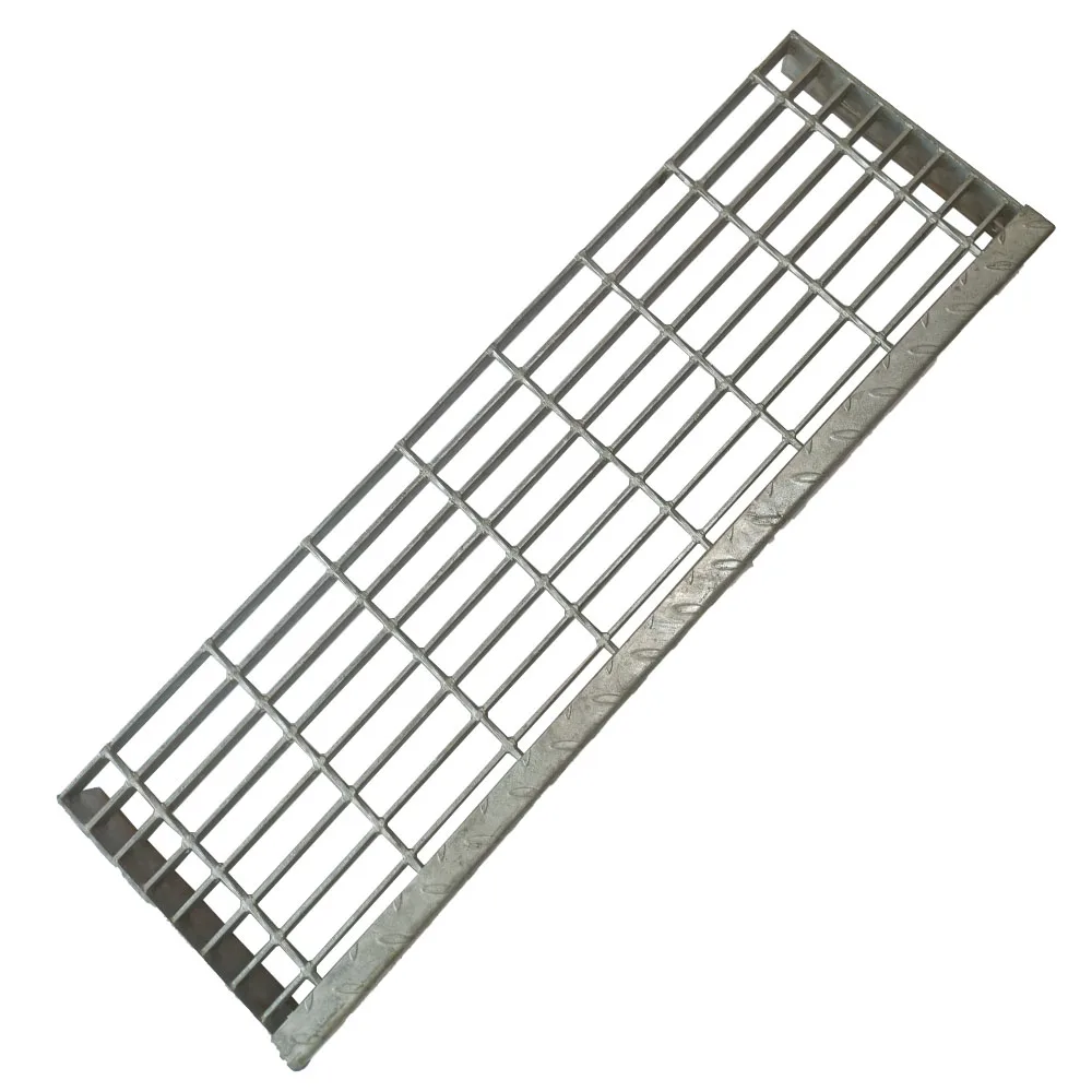 Industrial Outdoor Q235 Steel Grating Galvanized Metal Steps Steel Stair Tread perforated metal stair treads For Step Ladders