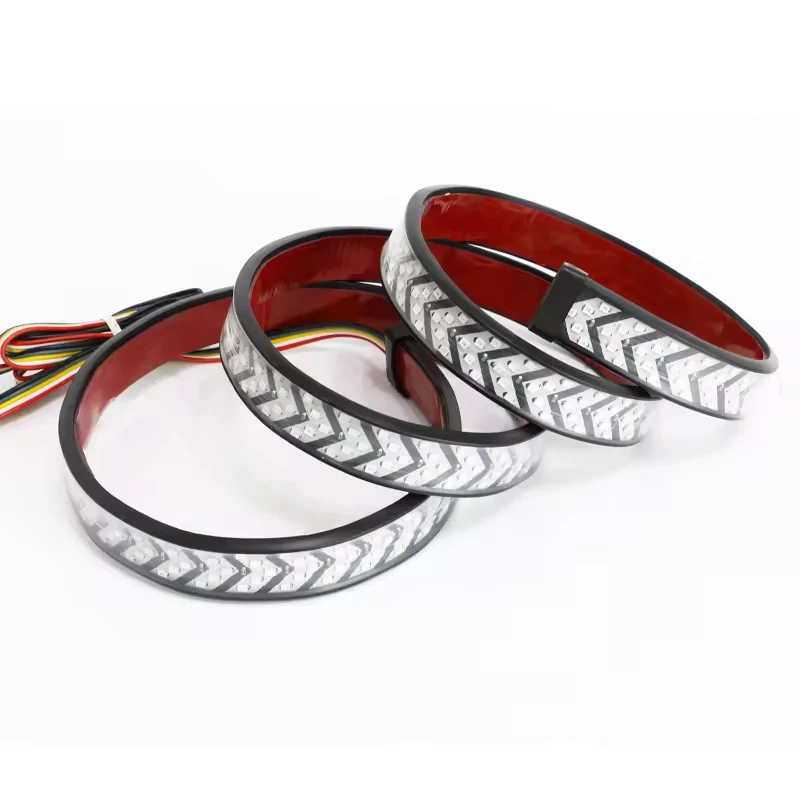 60 inch Flexible Tailgate Light Bar with Reverse Brake Turn Signal for Trucks Pickup SUV Trailers Triple LED Tail Light strip