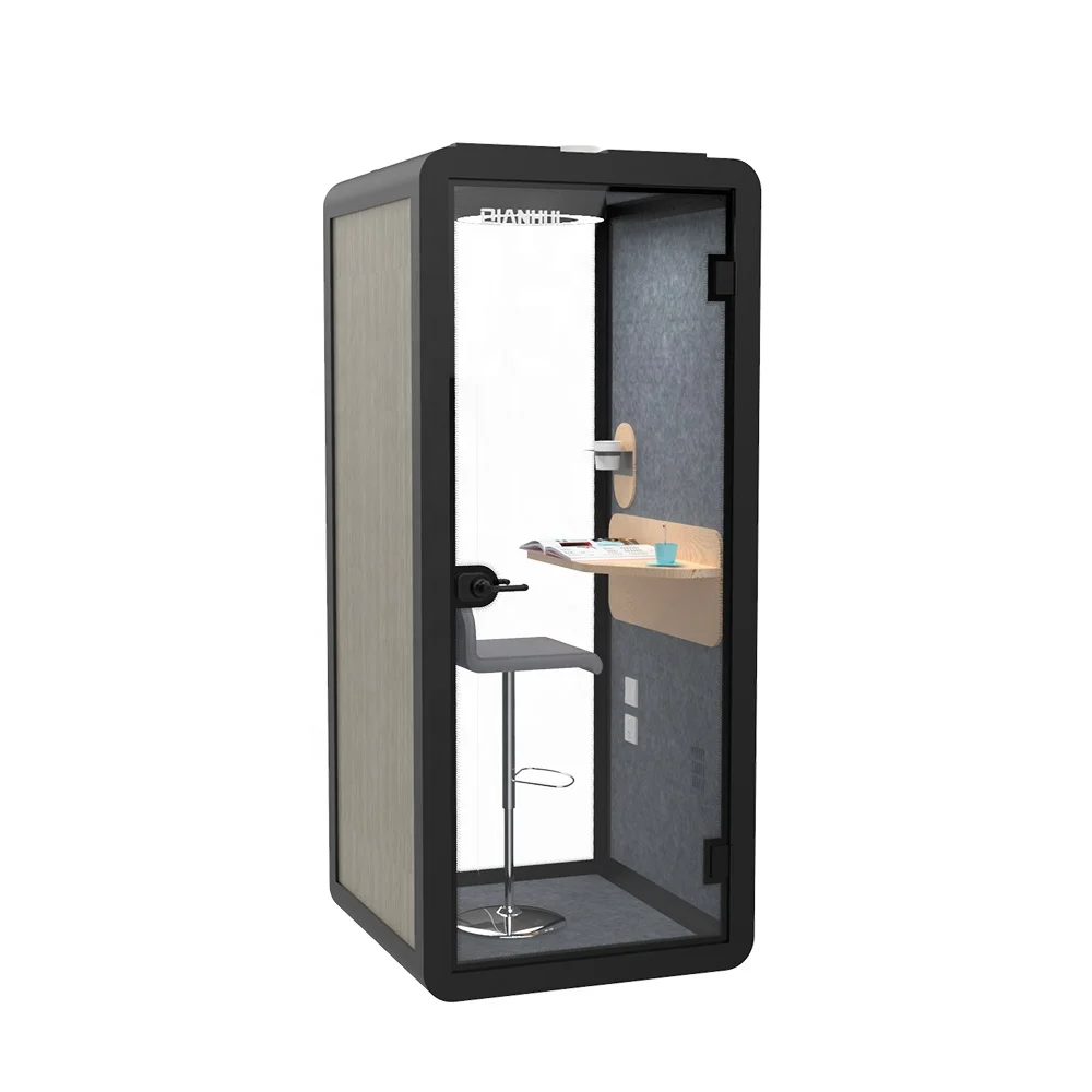 Stand alone privacy phone booth design be 45db sound proof Promotion phone booths for sale