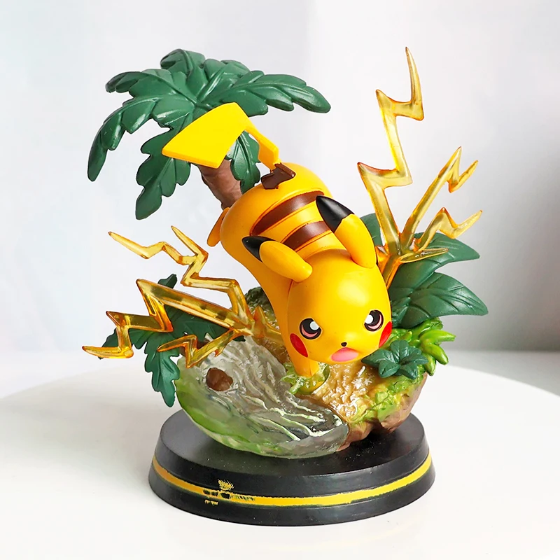 Wholesale Cyndaquil Wartortle Snorlax Eevee Charmander Pokemones Toy Pika-chu Anime PVC Resin Statue action figures toy gift set