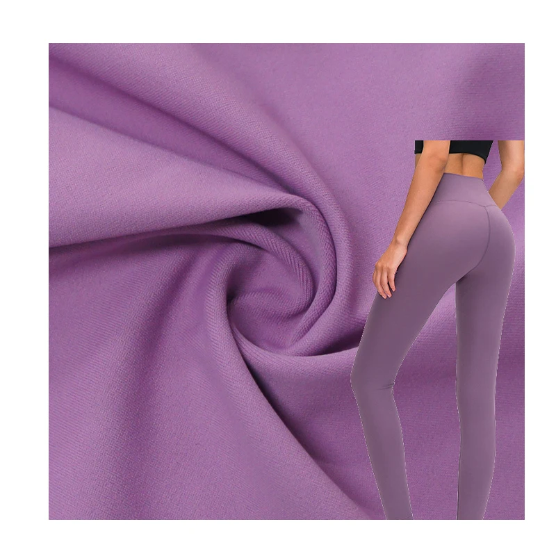 220 GSM 75% nylon 25% spandex jersey fabric stretch lycra fabric nylon spandex lululemon fabric for leggings
