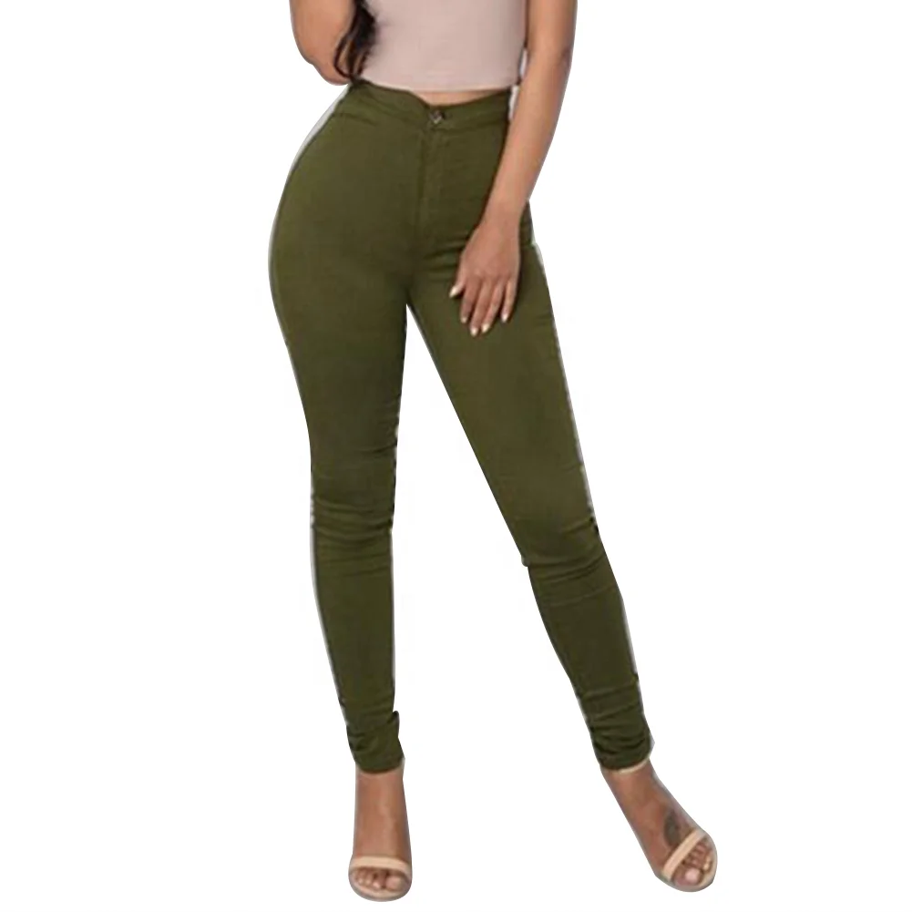 MANNI Women Stretch High Waist Skinny Jeans Denim Pants Trousers Women Pencil Pants