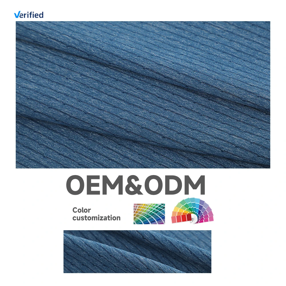 22 years production high-quality and high-elastic 59%nylon 26%polyester 15%spandex fabrics for t-shirt