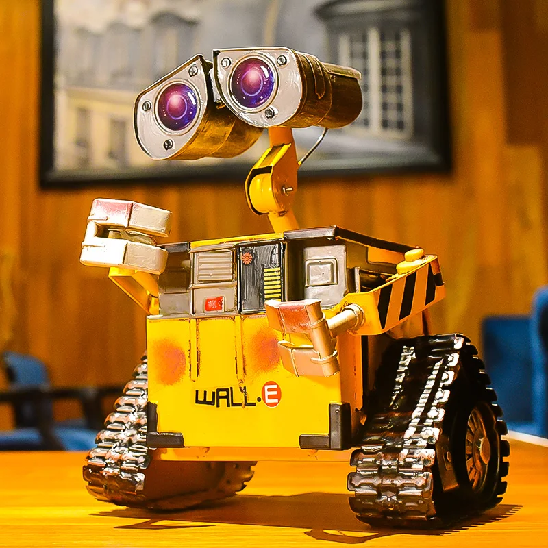 
Customized Crafts Metal tissue box iron robot tissue boxes for storage money saving pot Home Decoration 