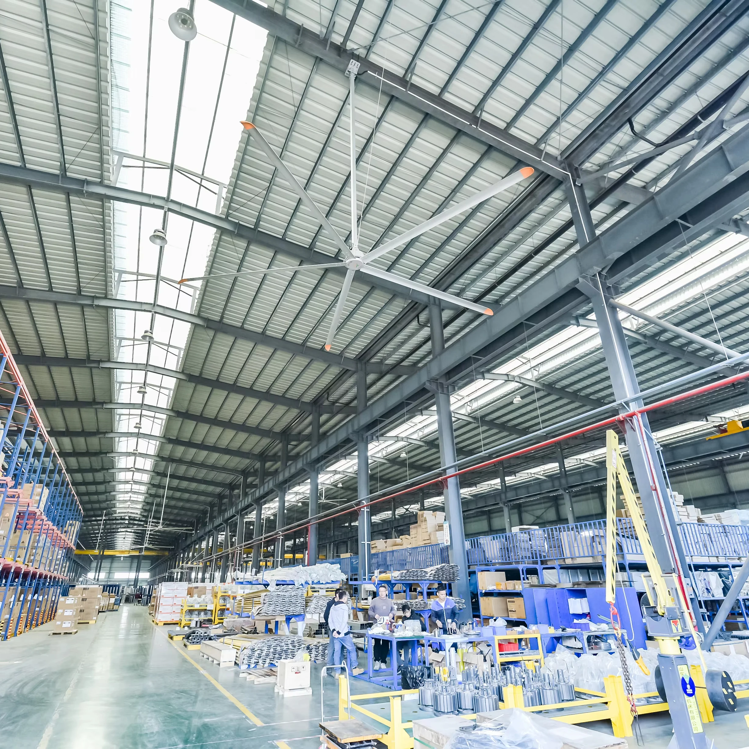 China Factory 5 Blades Fan Pmsm Big Industrial Ceiling Hvls