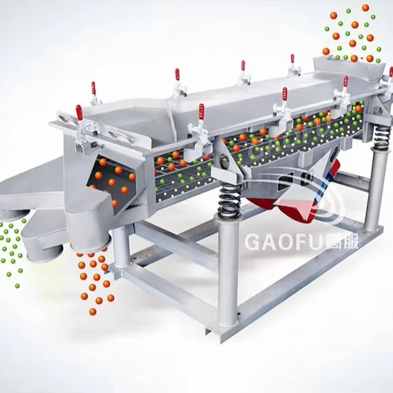 Stainless steel sieves 4 layers linear vibrating sieve machine food powder sieved vibrating