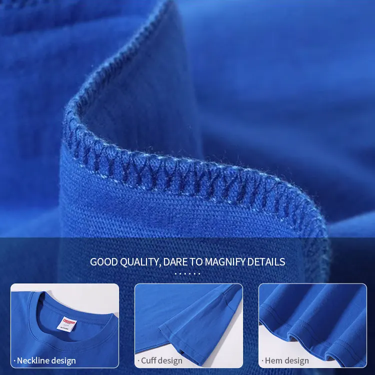 Heavy Weight 260gsm  Oversize  Blank 100% Cotton  Casual Shoulder Cropped Length Box Fit Men Oversize T Shirt Custom Logo