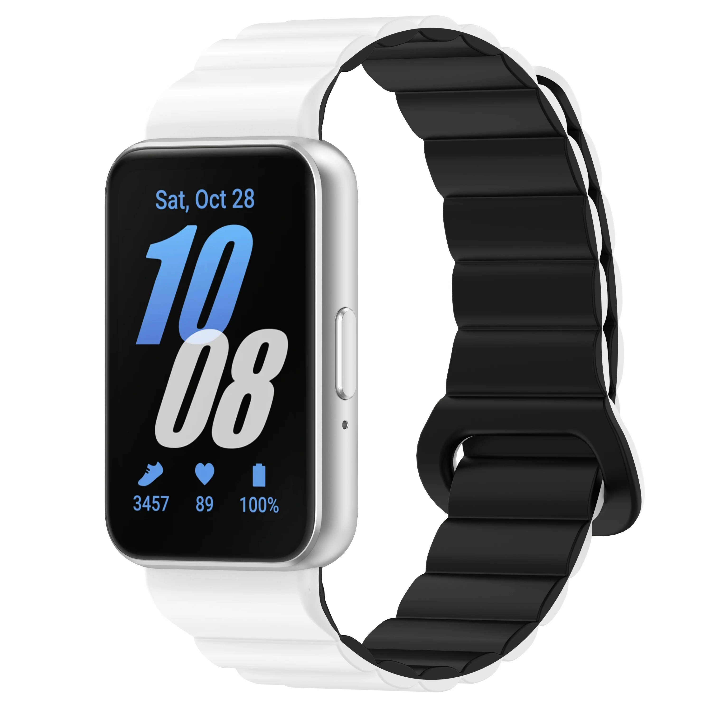 Two-Color Silicone Replacement Sport Watch Magnetic Strap For Samsung Fit3 Breathable  Available