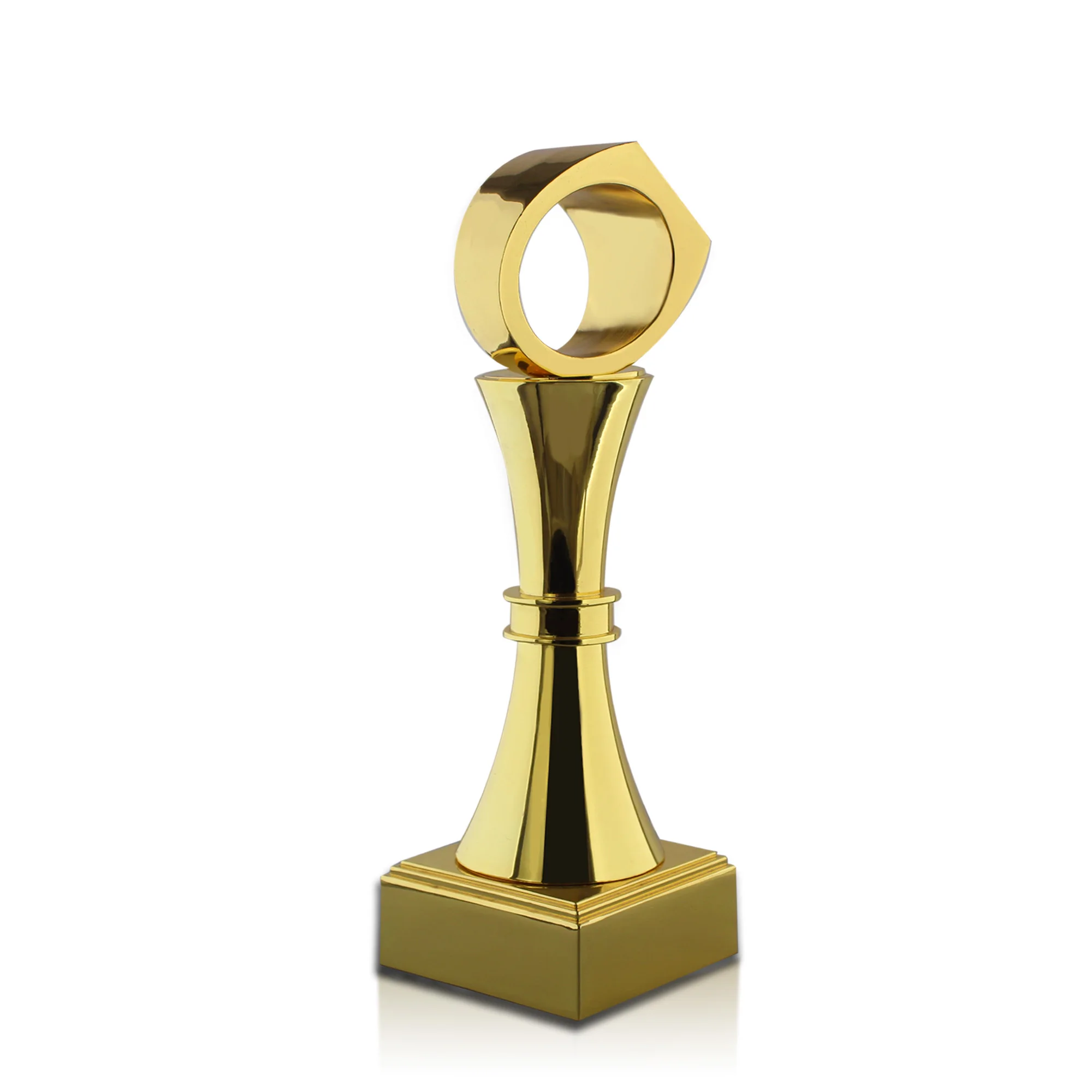 Высокое качество Золотое кольцо трофей награда Свадьба годовщина металлические подарки Новинка