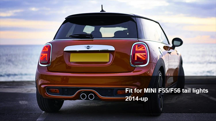 Производитель Vland, Светодиодные Автомобильные фары для BMW Mini F56 2014-2019, медный задний фонарь красного цвета