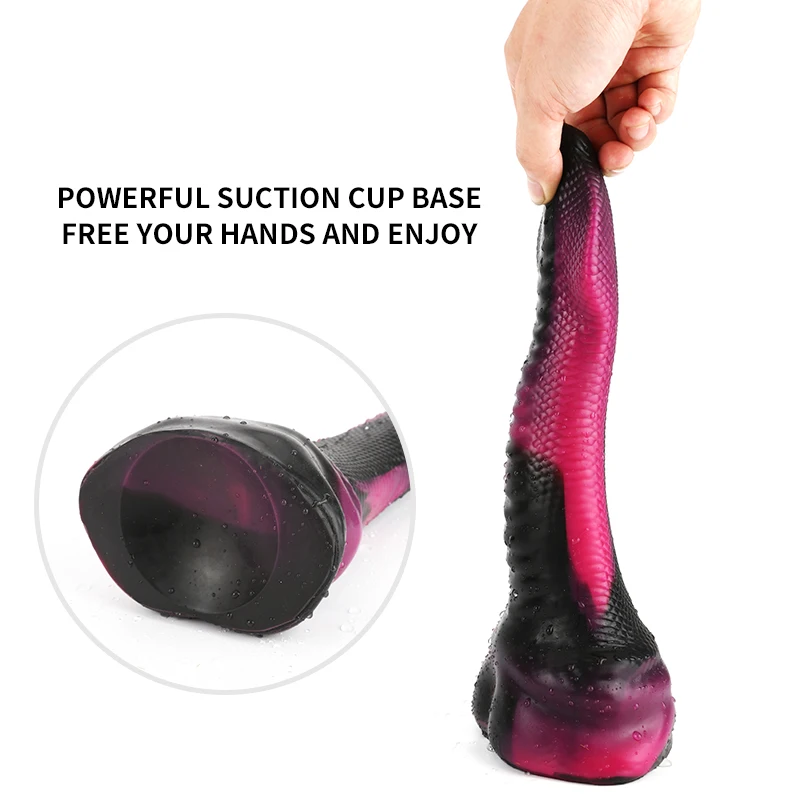 New arrival snake dildo sex toy high quality special shape dildo online selling wholesale huge dildos thick silicone materials