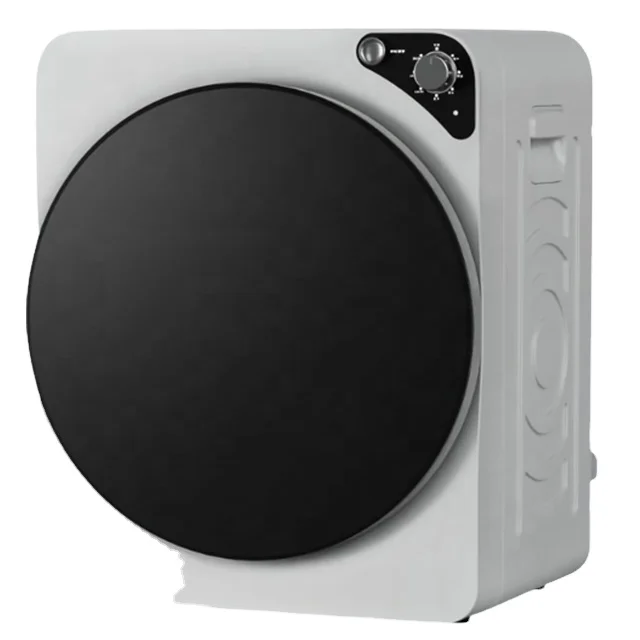 Compact 3Kg air vented dryer machine white color LED display with black door Electronic control