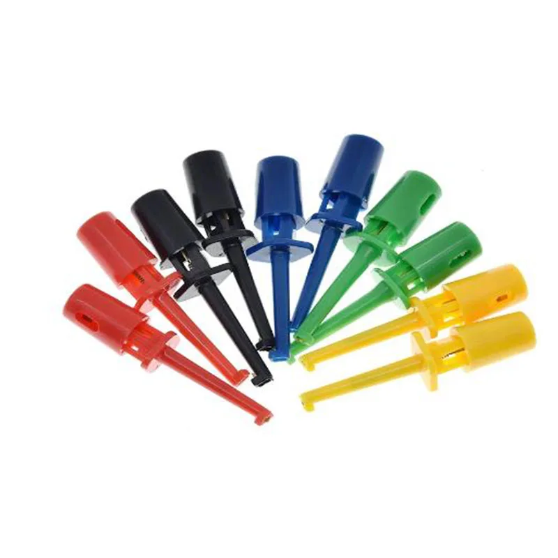 Mini Single Test HOOK Clip Test Probe For Electronic Testing IC Grabber Small Size Round Crocodile Clip
