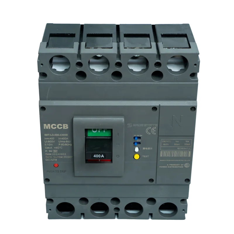 AC Mccb Breaker 400A 380V 3P Three Poles DC MCCB Breaker Switch Electric Moulded Case Industrial DC MCCB
