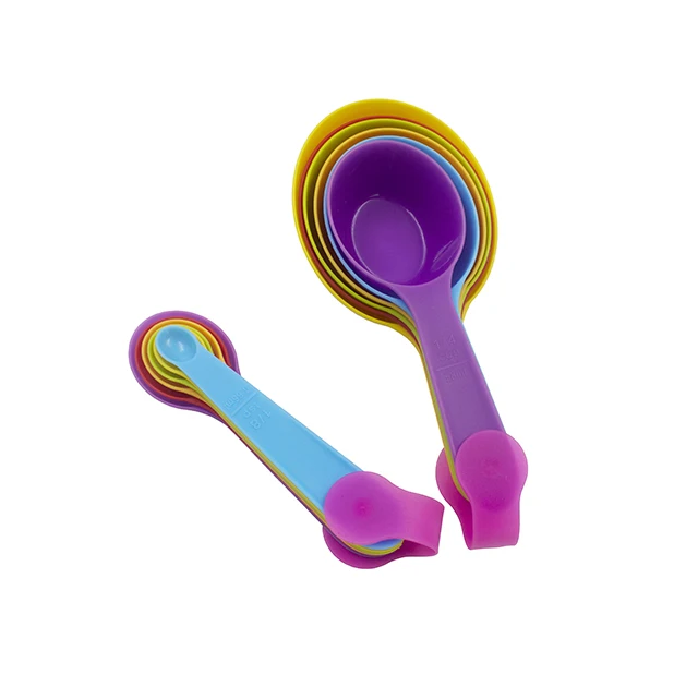 Kitchen Tools Gadgets Colorful Measuring Tool Set Plastic Measuring Spoons And Cups For Kitchen Baking Tool