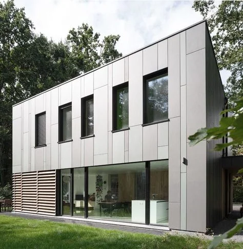 Fiber Cement Board Non-Asbestos Exterior Wall Cladding Panel Industrial Design Hotel Application Perforated