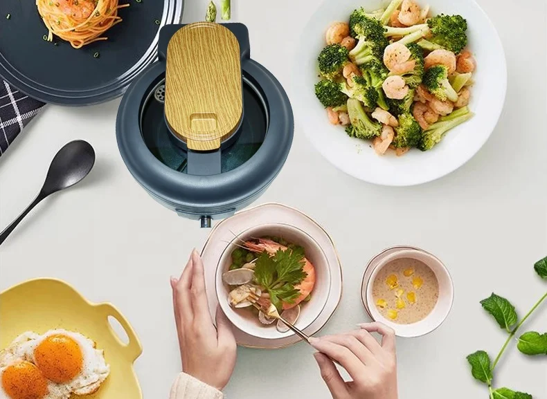 Cookware Set Fried Rice Noodles Automatic Cooking Robot Electronic Self-cooking Machine Kitchen Use New Arrival Large Size White