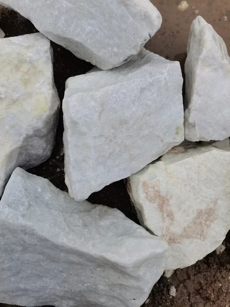 white No.19 large size  80-300mm natural stone rocks for waterfall landscape and decorate the garden