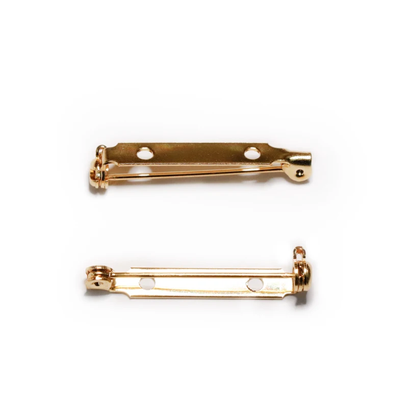 Factory Supply Golden Lock Brooch Back Pin
