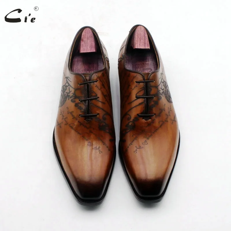 Cie Ox831 High Quality Brown Genuine Shoes Dress Formal Leather Shoes for Men