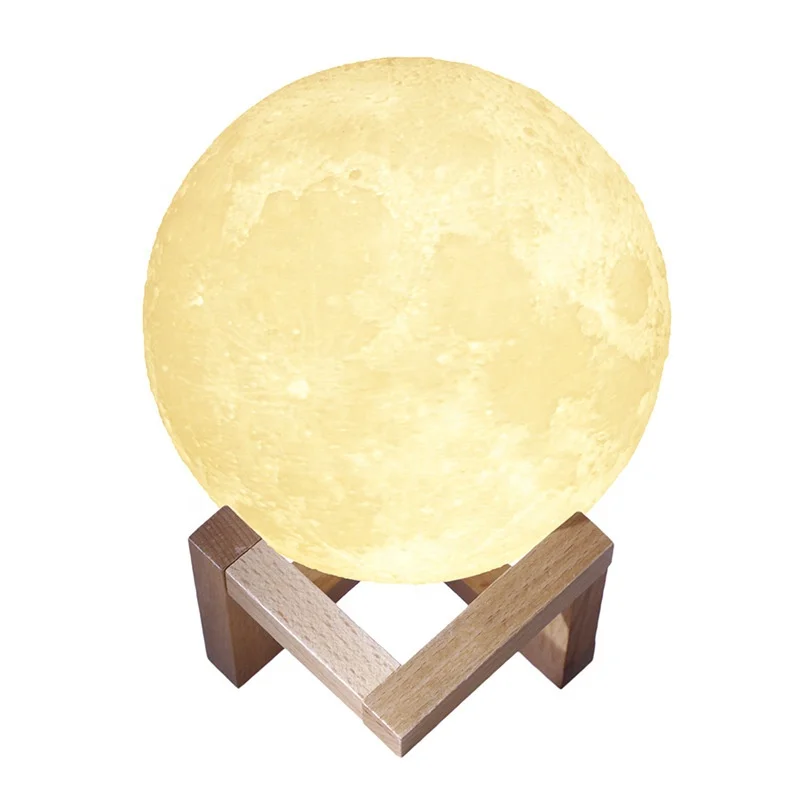 Hot Sales 3D Print Moon Lamp Creative Custom Design led lights Starry Night Light